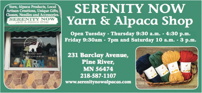 Serenity Now Yarn & Alpaca Shop