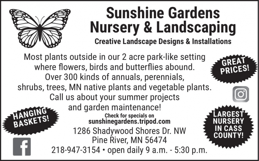 Sunshine Gardens Nursery & Landscaping