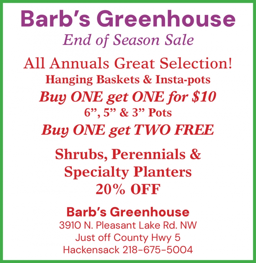 Barb's Greenhouse