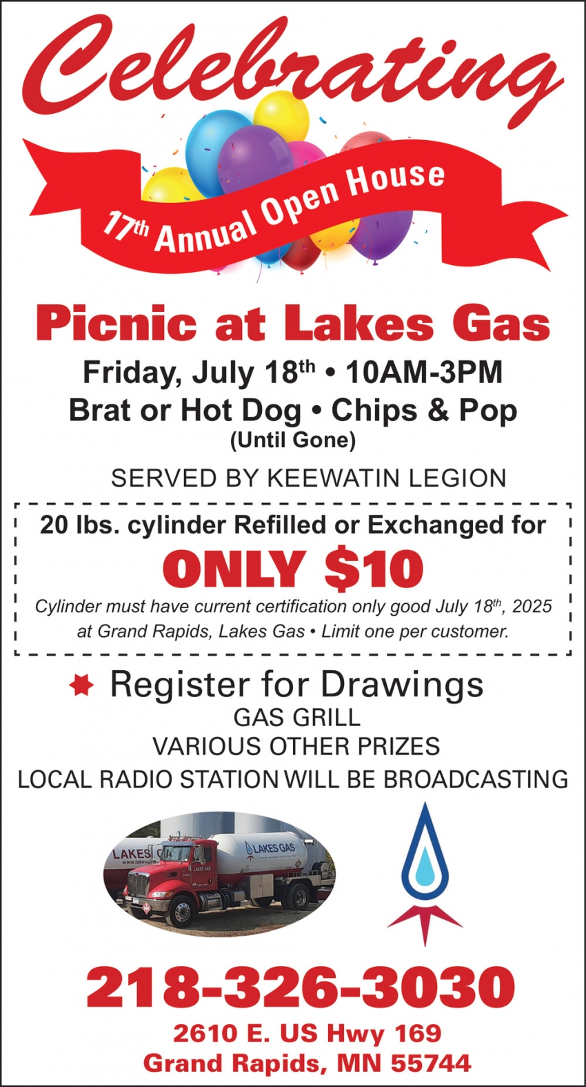 Lakes Gas Co.