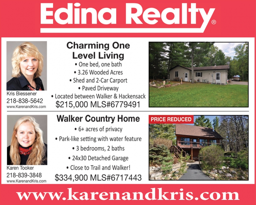 Edina Realty: Karen Tooker & Kris Biessener