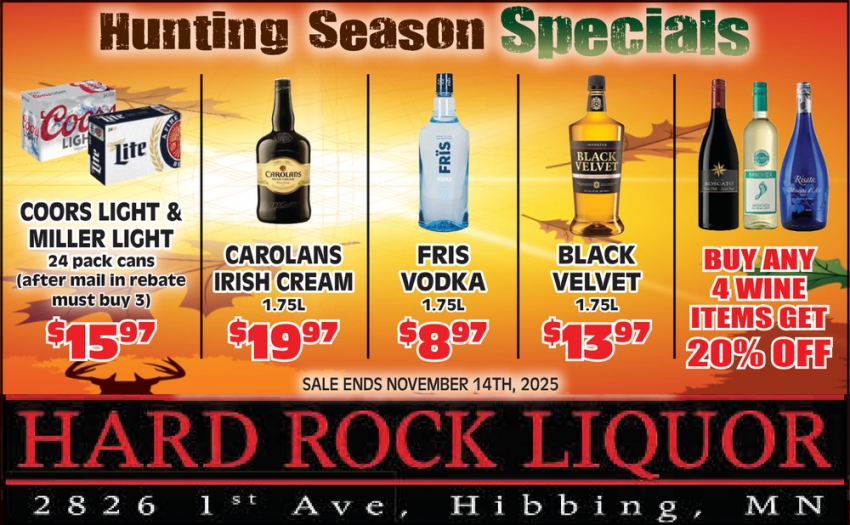 Hard Rock Liquor 