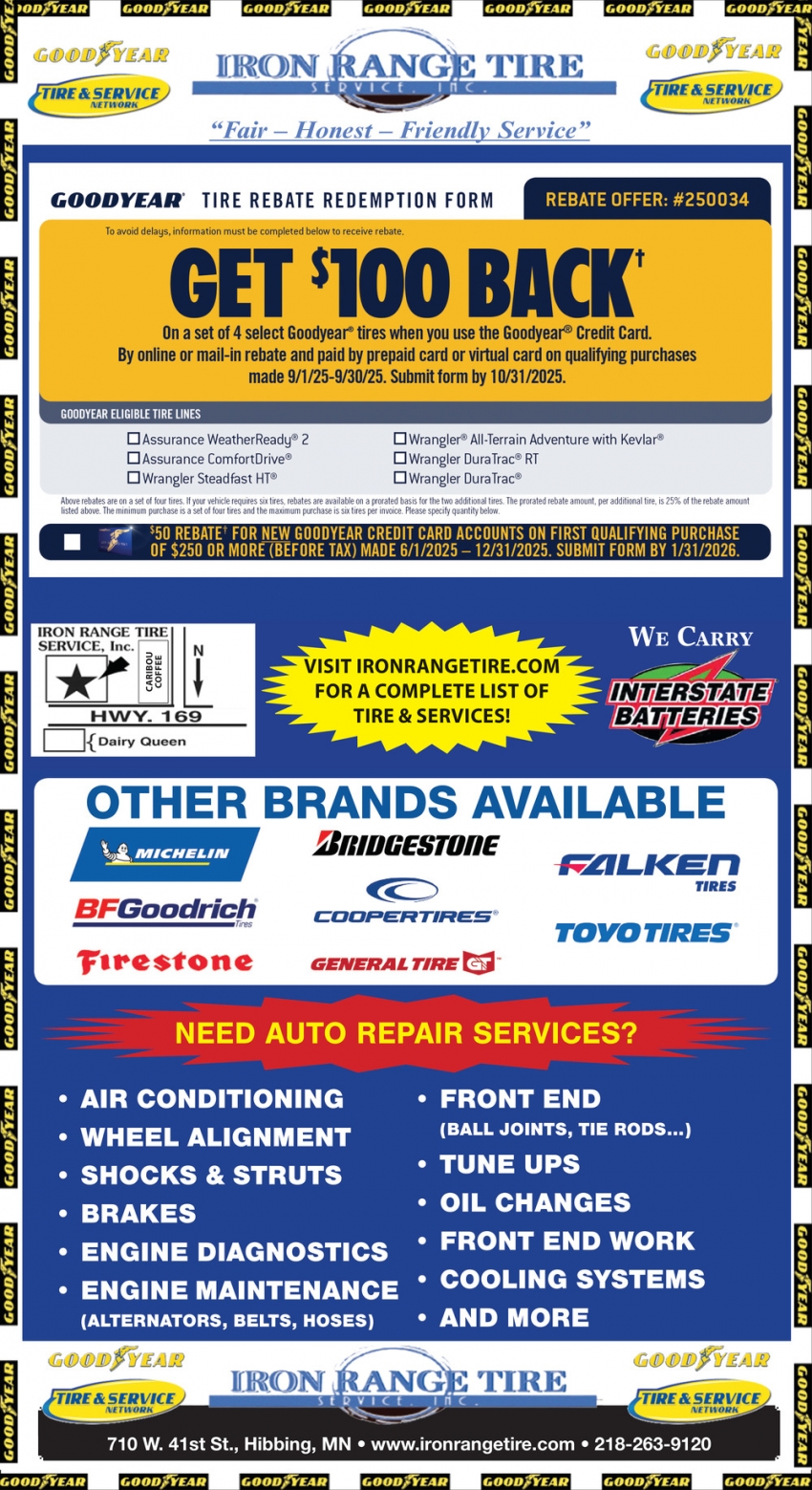 Iron Range Tire Service Inc. 