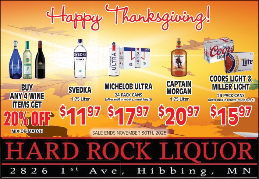 Hard Rock Liquor 