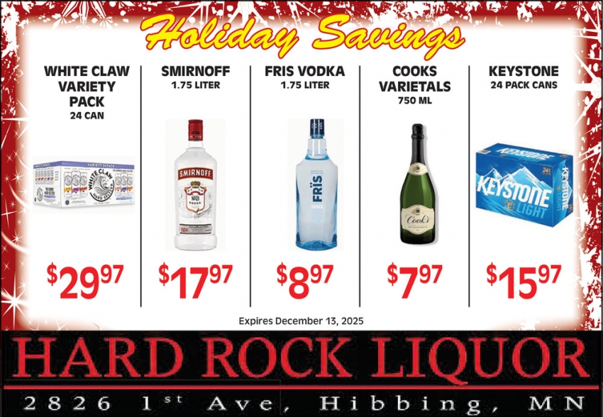 Hard Rock Liquor 