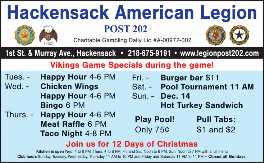 The Hackensack American Legion