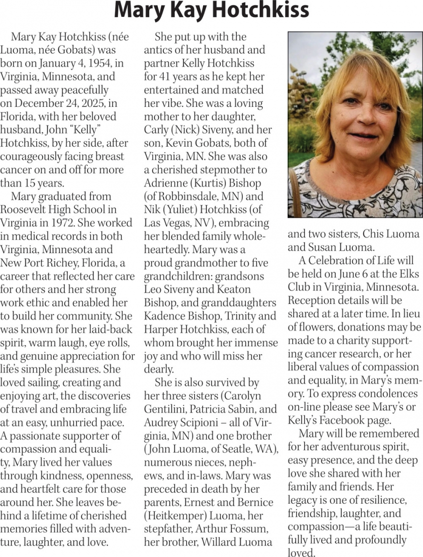 The Family of Mary Kay Hotchkiss