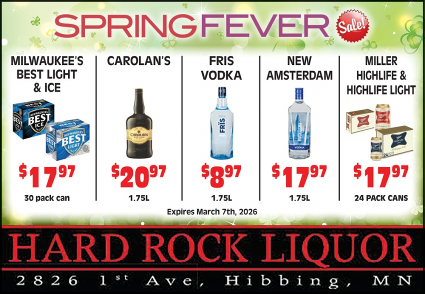Hard Rock Liquor 