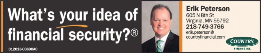 Country Financial: Erik Peterson 