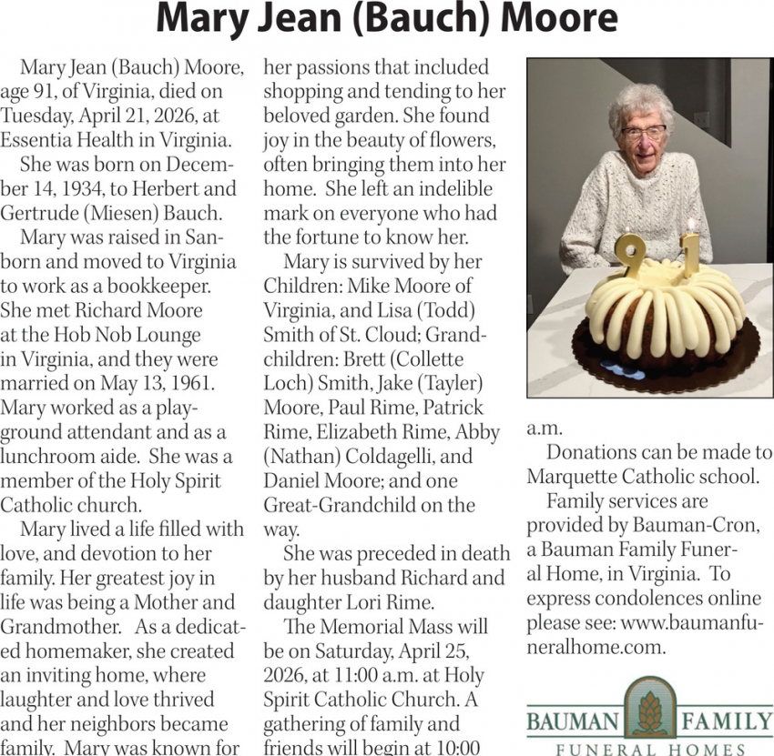 Bauman Family Funeral Homes