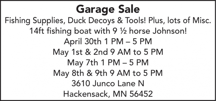 Garage Sale