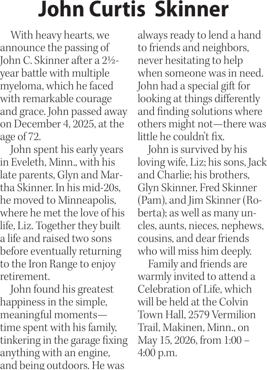 The Family of John Curtis Skinner