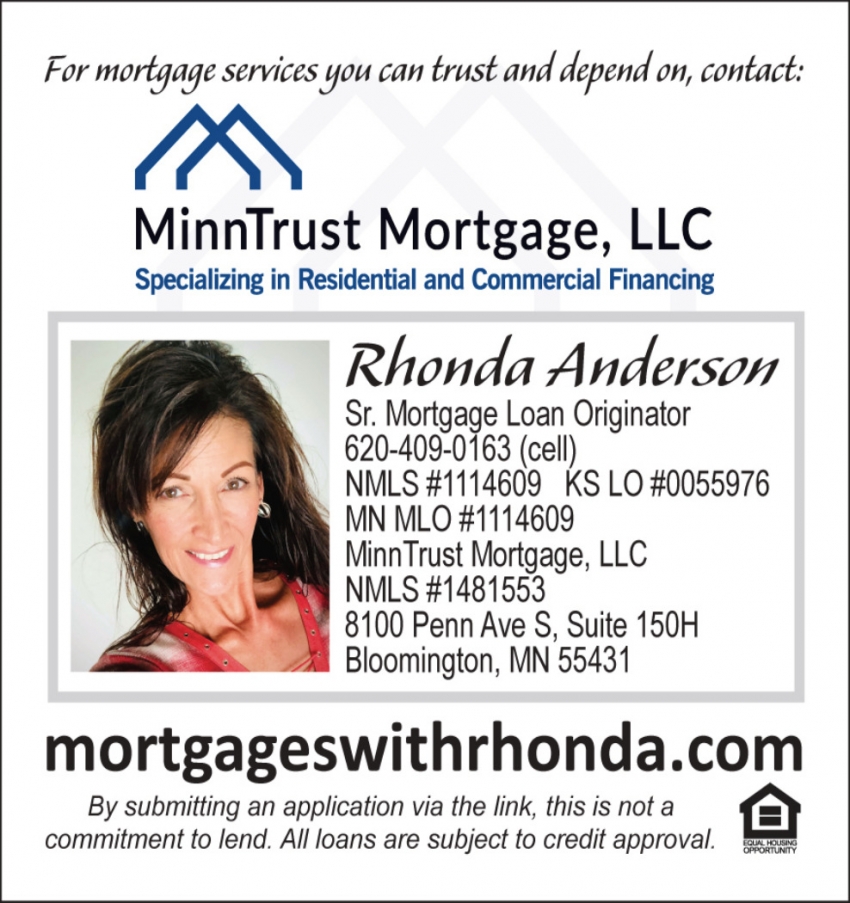 Minntrust Mortgage, LLC - Rhonda Anderson