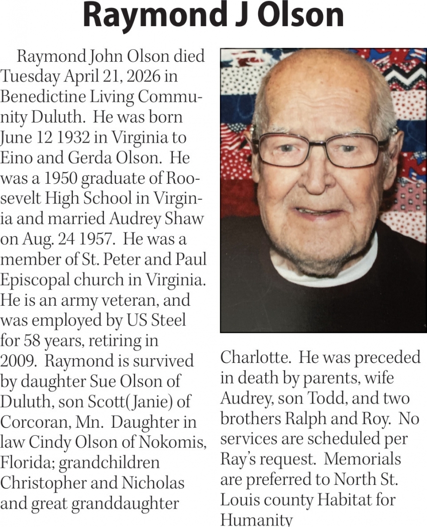 The Family of Raymond J. Olson