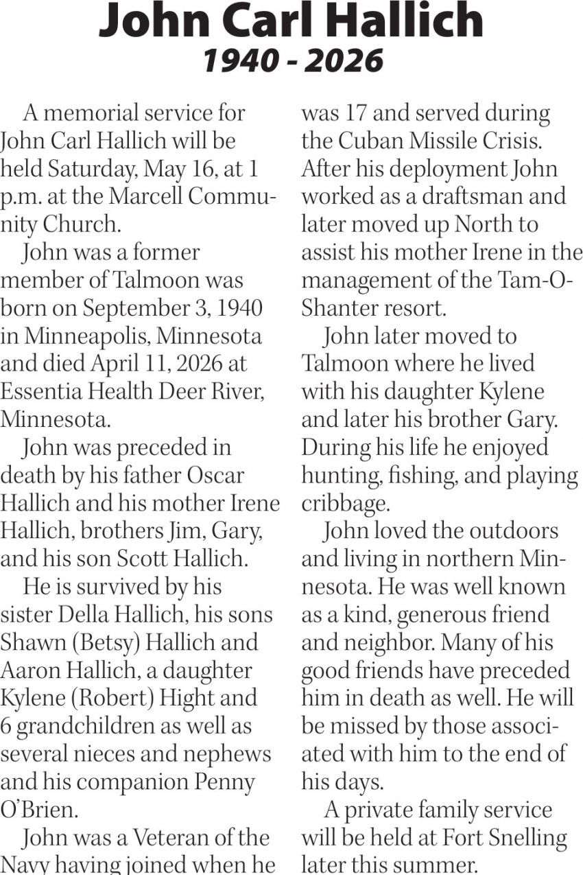 The Family of John Carl Hallich