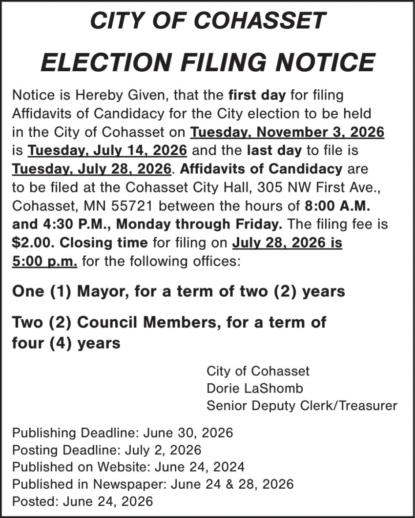 City Of Cohasset