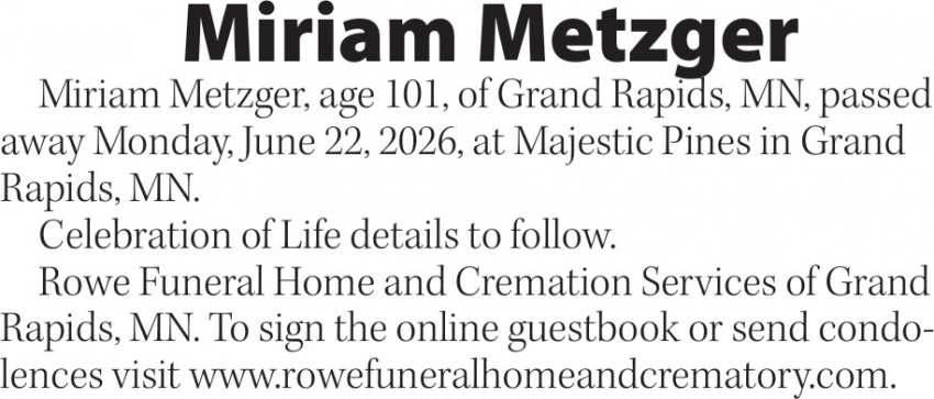 Rowe Funeral Home And Cremation