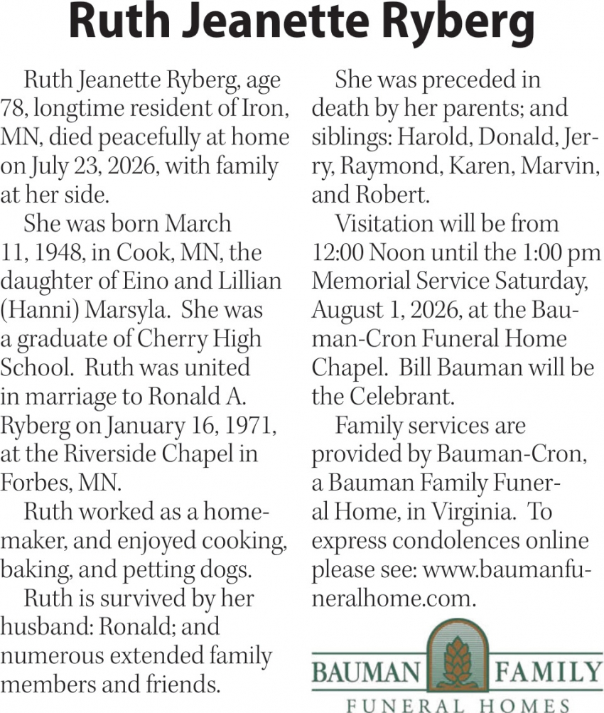 Bauman Family Funeral Homes