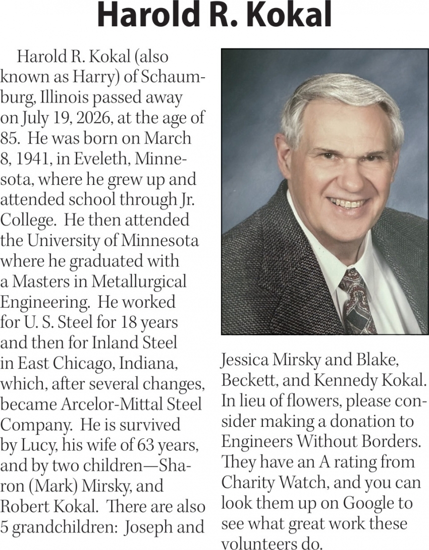 Harold R. Kokal