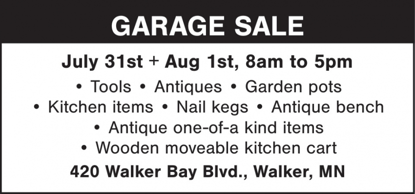Garage Sale