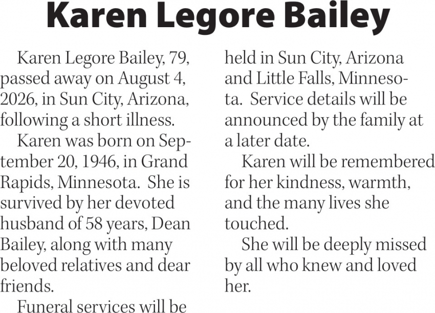 Karen Legore Bailey