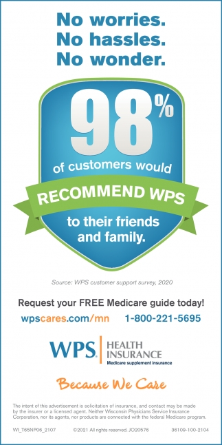 98 Of Customers Would Recommend Wps Wps Health Insurance