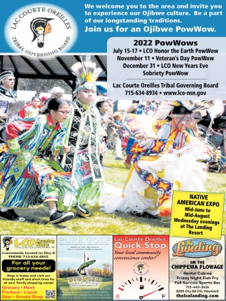 2022 PowWows Lac Courte Oreilles Tribal Governing Board Hayward WI