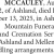 McCauley, August T., 2, of Ashland,