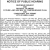 Notice of Public Hearing