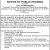 Notice of Public Hearing