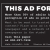 This Ad Is for Sale!