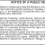 Notice of a Public Hearing