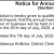Notice for Annuall District Meeting