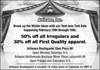 50% OFF All Irregulars and 30% OFF All First Quality Apparel