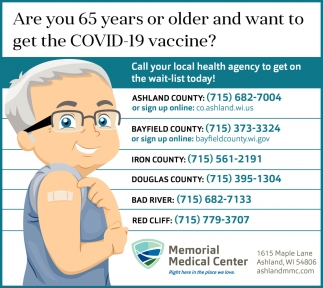 Are You 65 Years or Older and Want to Get the COVID-19 Vaccine?