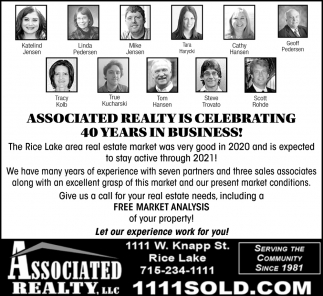 Associated Realty Is Celebrating 40 Years In Business