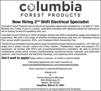 Electrical Specialist