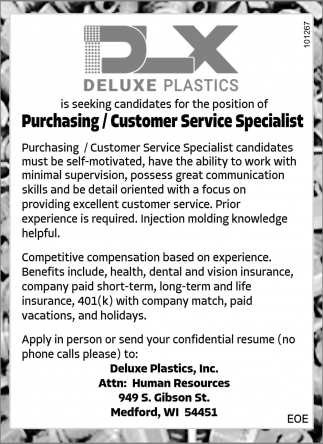 Purchasing/Customer Service Specialist