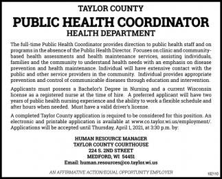 Public Health Coordinator