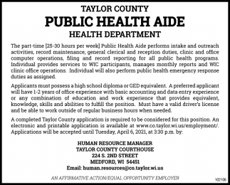 Public Health Aide