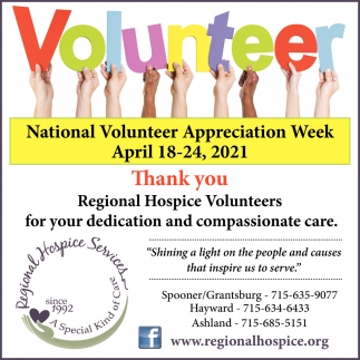National Volunteer Appreciation Week