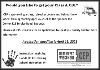 Would You Like to Get Your Class A CDL?