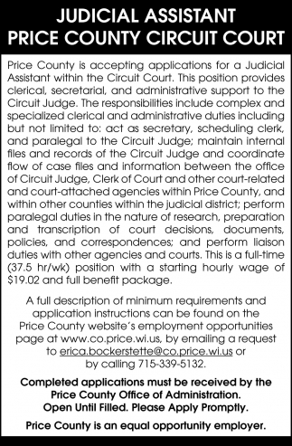 Judicial Assistant 