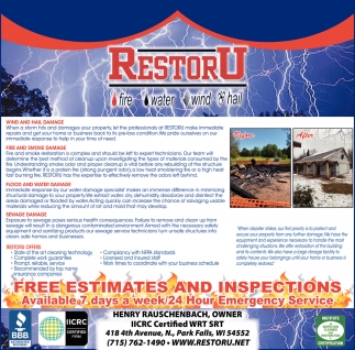 Free Estimates and Inspections
