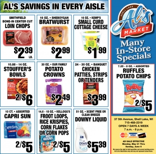 Many In-Store Specials