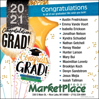 Congratulations 2021 Grad!