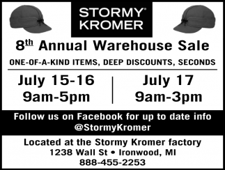 8th Annual Warehouse Sale