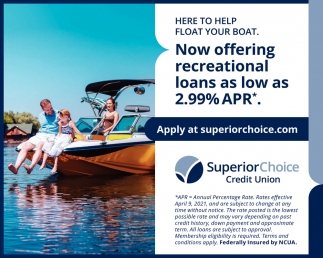 Now Offering Recreational Loans as Low as 2.99% APR