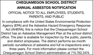 Annual Asbestos Notification