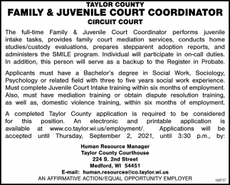 Family & Juvenile Court Coordinator